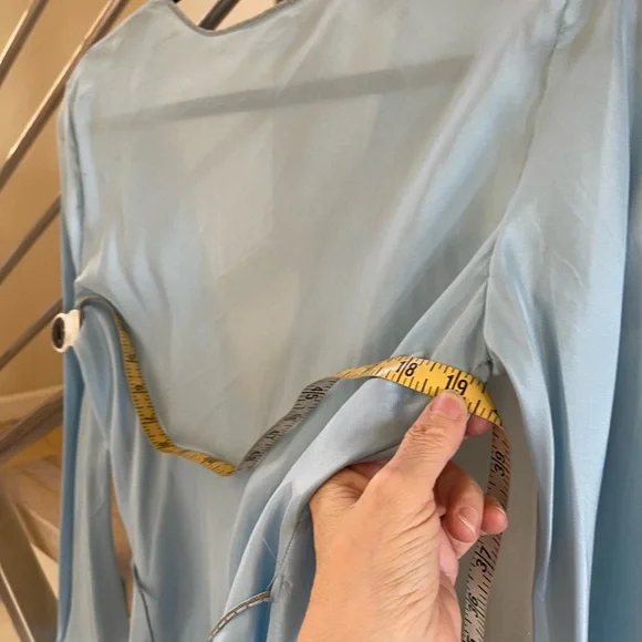 Vintage Philosophy by Alberta FERRETTI Light Blue Top - Picture 9 of 16